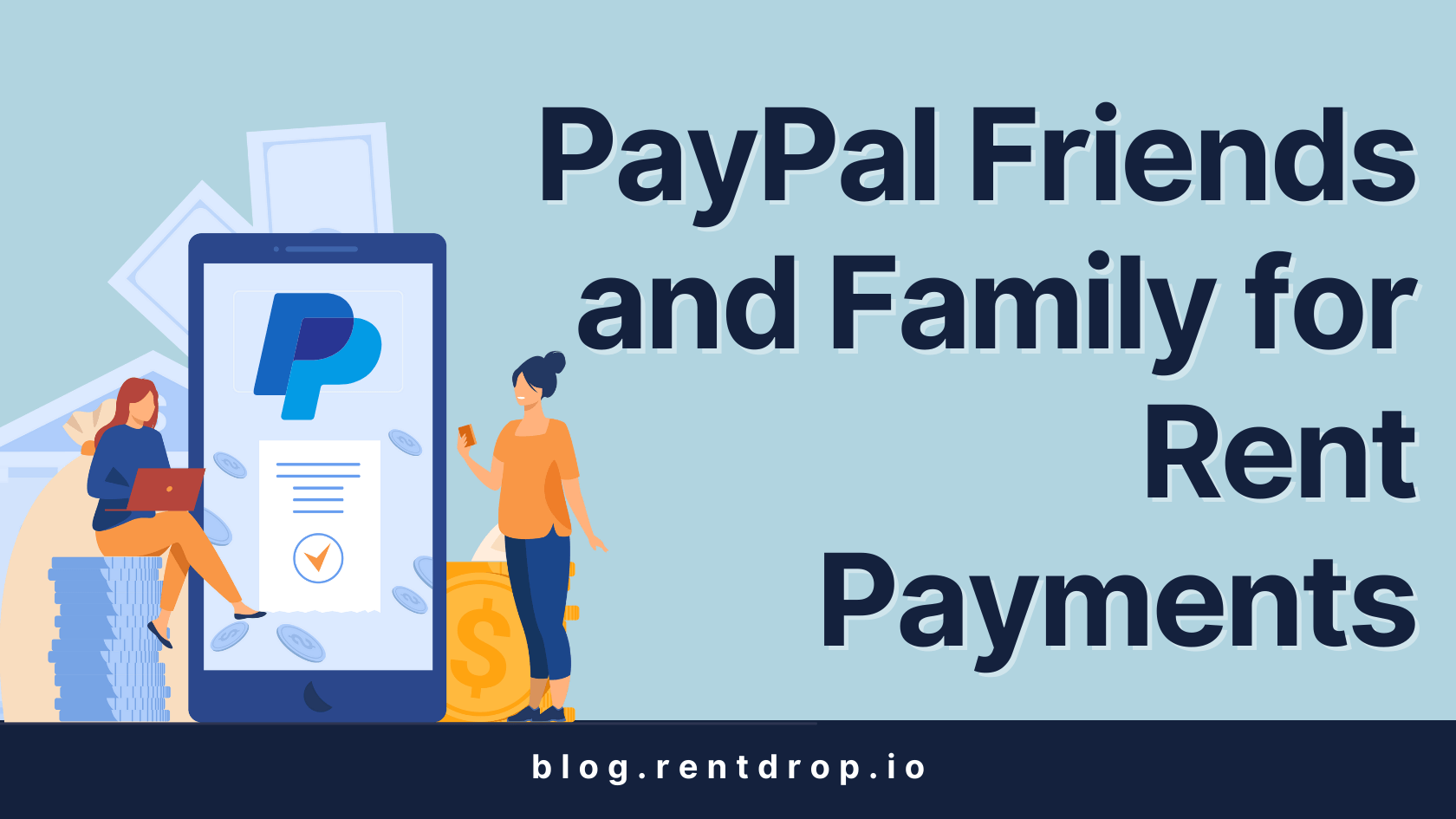 paypal friends and family for rent payments rentdrop hero image